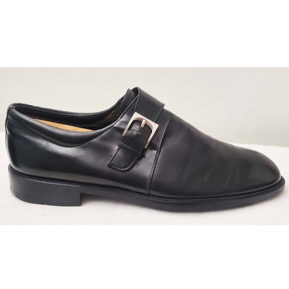 Mezlan Men\'s Black Leather Monk Strap Dress Shoes 11 M main image 4